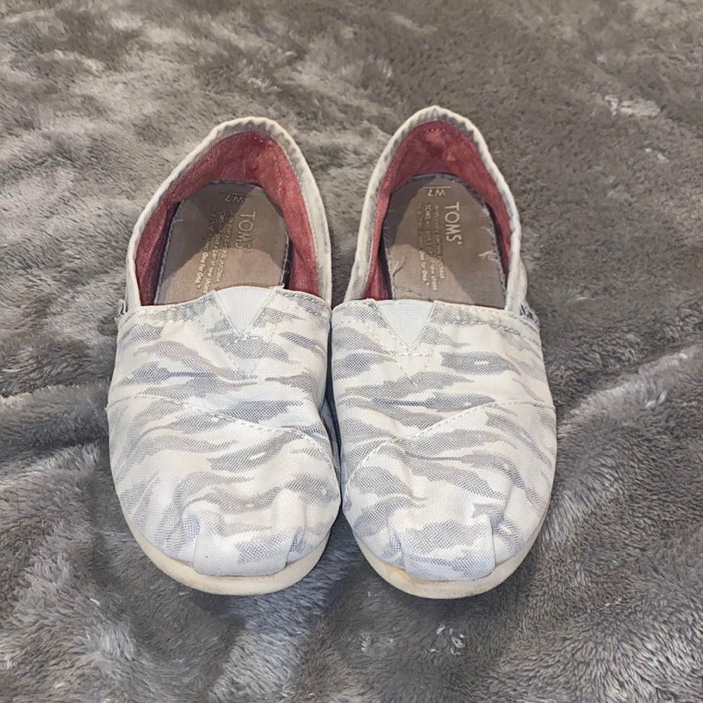 White and Grey TOMS